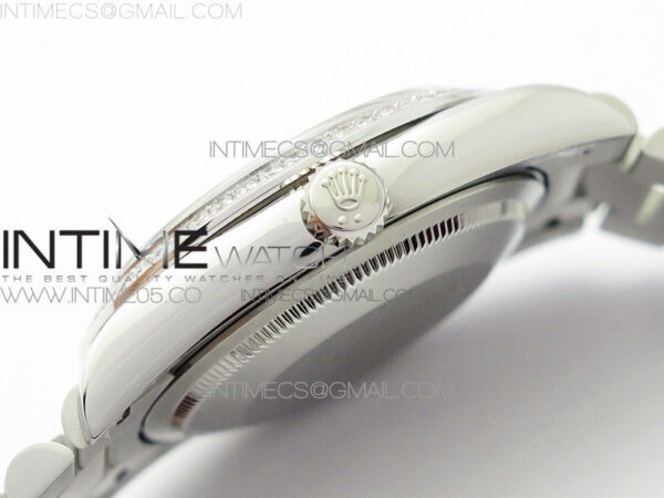 Day-Date 36 128239 SS/Crystal BP Best Edition Blue Crystal Markers Dial on SS President Bracelet A2836 – Bild 9