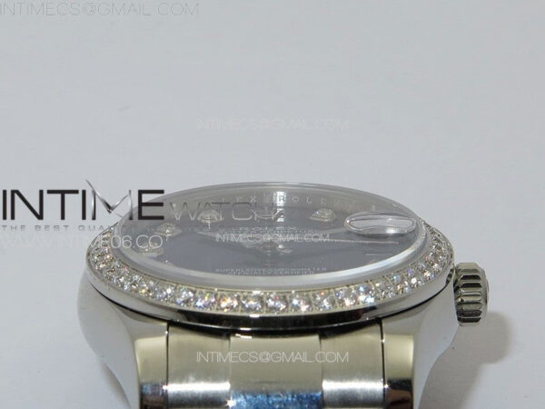 DateJust 31mm 178271 SS Crystal Bezel APSF Best Edition Blue Dial Crystal Markers on Oyster Bracelet A2824 – Bild 9