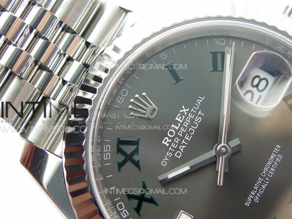 DateJust 41 126334 Clean 1:1 Best Edition 904L Steel Gray Roman Dial on Jubilee Bracelet VR3235 – Bild 9