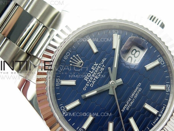 DateJust 41 126334 SS GMF 1:1 Best Edition Blue Fluted Dial on Oyster Bracelet – Bild 9