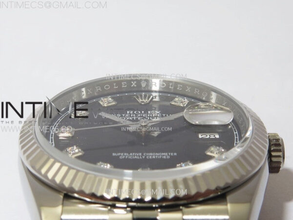 DateJust 36 SS 126234 VSF 1:1 Best Edition 904L Steel Black Dial Diamonds Markers on Jubilee Bracelet VS3235 – Bild 9