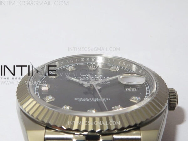 DateJust 41 126334 904L Steel NTF 1:1 Best Edition Gray Dial Crystals Makers on Jubilee Bracelet VR3235 – Bild 9