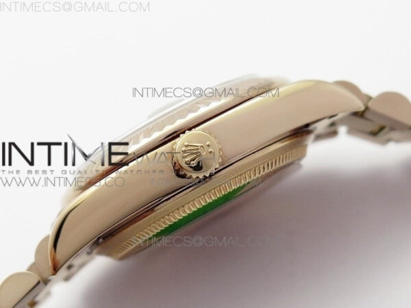 Datejust 31mm 278275 RG BP Best Edition Green Roman Markers Dial @6 Dia on RG President Bracelet – Bild 9