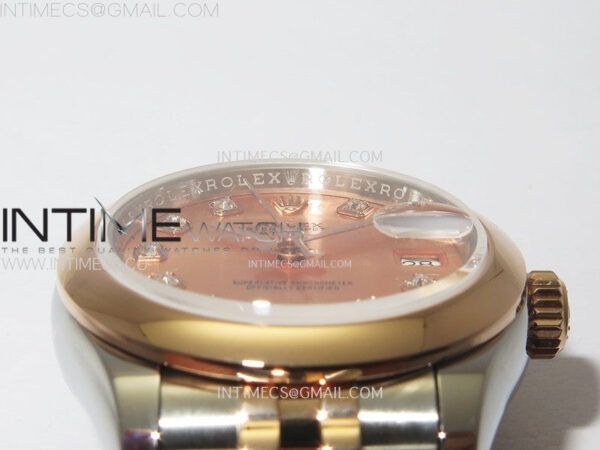 Datejust 28mm 279171 Smooth Bezel SS/RG APSF Best Edition RG Dial Crystals Markers on SS Jubilee Bracelet NH05 – Bild 9