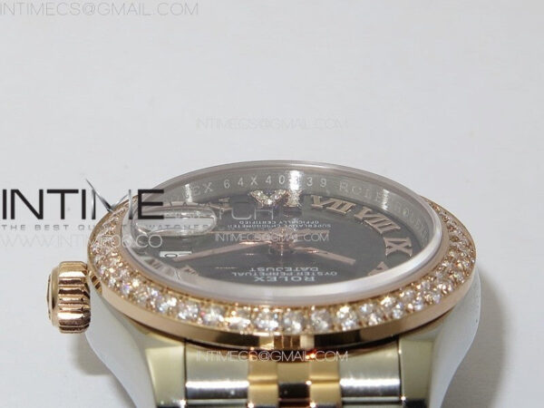 Datejust 28mm 279179 SS/RG APSF Best Edition Gray Dial Roman Markers on SS/RG Jubilee Bracelet NH05 – Bild 9