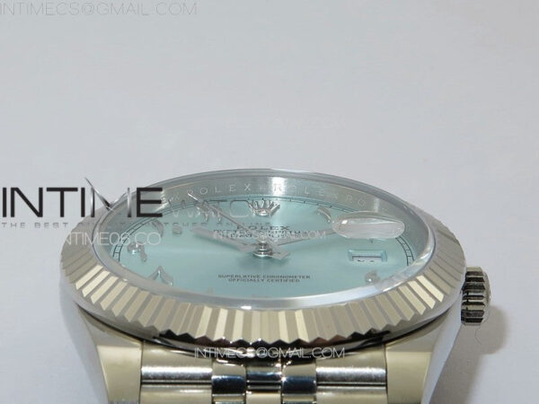 DateJust 41 126334 SS GMF 1:1 Best Edition Ice Blue Dial Arabic Markers on Jubilee Bracelet – Bild 9