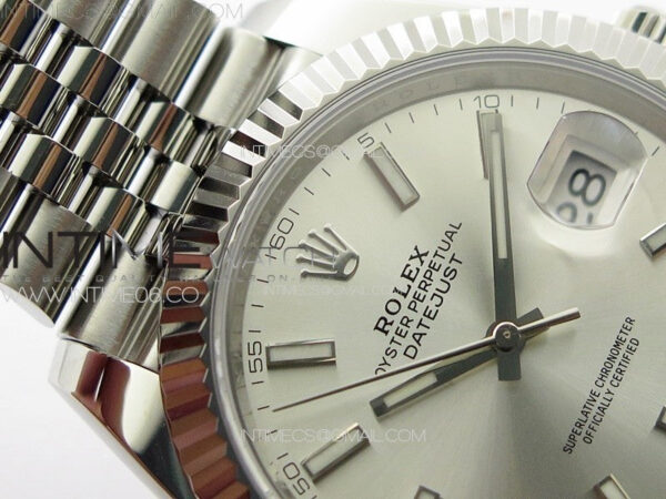 DateJust 41 126334 NTF 1:1 Best Edition 904L Steel Silver Stick Dial on Jubilee Bracelet VR3235 – Bild 10