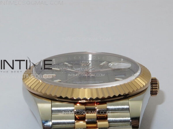 DateJust 41 126334 SS/RG GMF 1:1 Best Edition Gray Fluted Dial on SS/RG Jubilee Bracelet – Bild 9