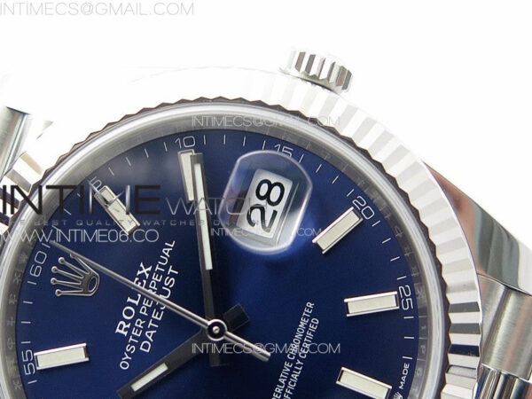 DateJust 41 126334 Clean 1:1 Best Edition 904L Steel Blue Stick Dial on Jubilee Bracelet VR3235 – Bild 10
