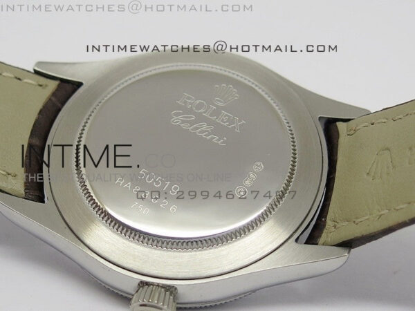 Cellini 50509 BP Maker SS Crystal Bezel Sliver Dial on Brown Leather Strap – Bild 10