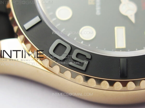 Yacht-Master 126655 RG VSF 1:1 Best Edition Black Ceramic Bezel on Oysterflex Rubber Strap VS3235 – Bild 11