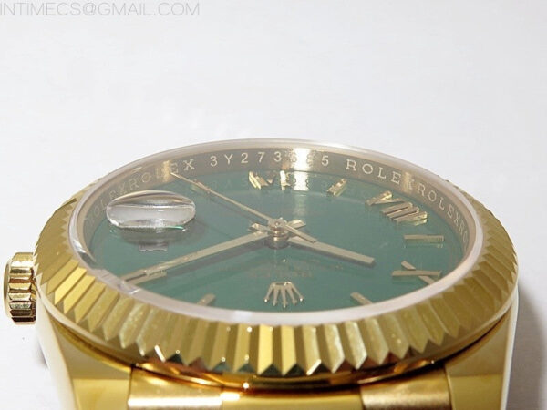 Day Date 40mm 228238 Gain Weight YG/tungsten APSF 1:1 Best Edition Green Dial Roman Markers on YG President Bracelet A2836 – Bild 10