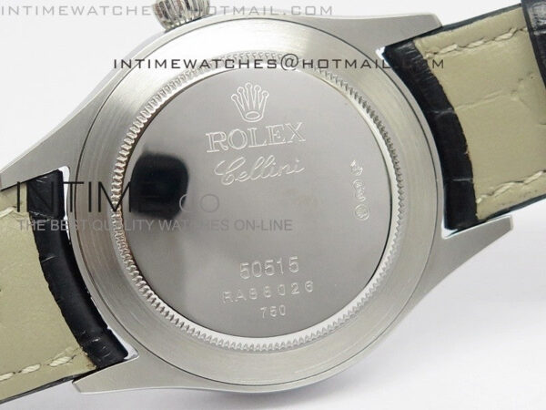 Cellini Date BP Maker SS Diam Bezel Black Dial on Black Leather Strap – Bild 10