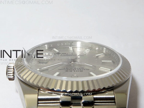 DateJust 41mm 126334 904 SS ARF 1:1 Best Edition Silver Dial Sticks Markers on Jubilee Bracelet SH3235 – Bild 10