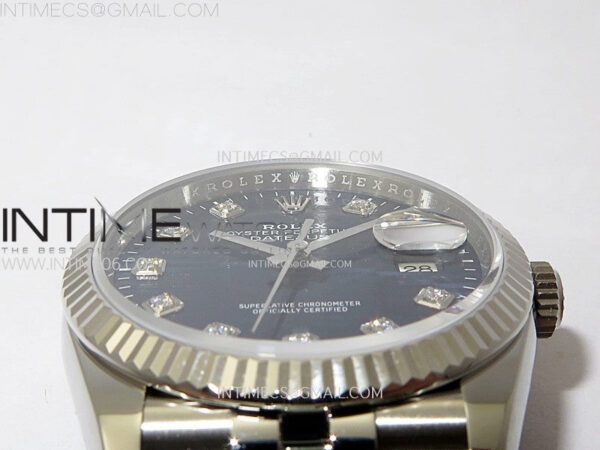 DateJust 36 SS 126234 VSF 1:1 Best Edition 904L Steel Blue Fluted Dial Diamonds Markers on Jubilee Bracelet VS3235 – Bild 10