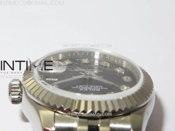 Datejust 28mm 279179 SS APSF Best Edition Gray Dial Crystals Markers on SS Jubilee Bracelet NH05 – Bild 10