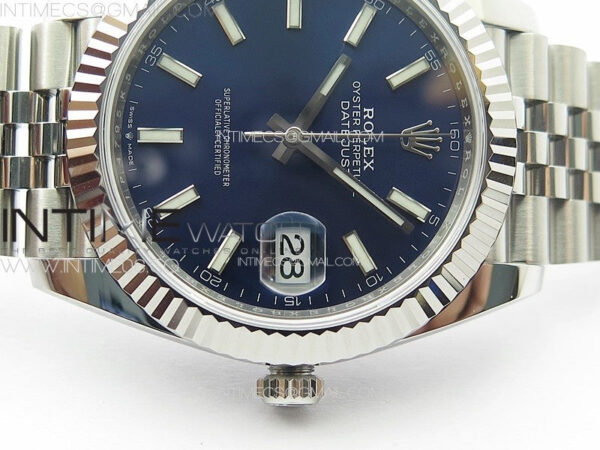 DateJust 41 126334 NTF 1:1 Best Edition 904L Steel Blue Stick Dial on Jubilee Bracelet VR3235 – Bild 10