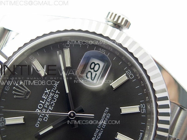 DateJust 41 126334 Clean 1:1 Best Edition 904L Steel Gray Stick Dial on Jubilee Bracelet VR3235 – Bild 11