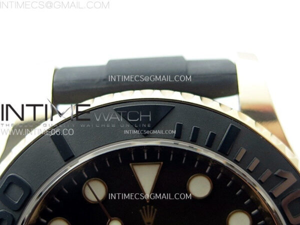 Yacht-Master 126655 Weight RG/Tungsten Gold ARF 1:1 Best Edition Black Ceramic Bezel on Oysterflex Rubber Strap VS3235 – Bild 10