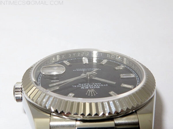 Day Date 40mm 228239 Gain Weight SS/tungsten APSF 1:1 Best Edition Black Dial T Crystals Markers on SS President Bracelet A2836 – Bild 10
