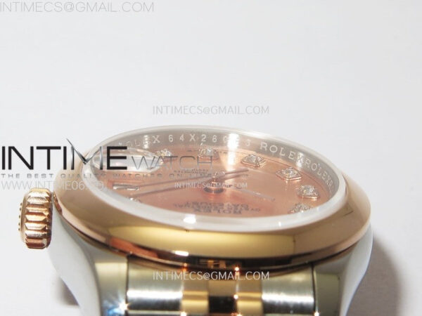 Datejust 28mm 279171 Smooth Bezel SS/RG APSF Best Edition RG Dial Crystals Markers on SS Jubilee Bracelet NH05 – Bild 10
