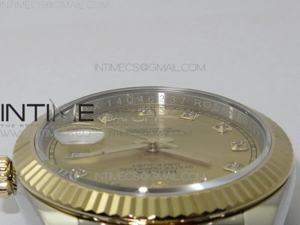 DateJust 41 126333 Wrapped SS/YG 3EF 1:1 Best Edition YG Dial Crystal Markers on Wrapped SS/YG Jubilee Bracelet A3235 – Bild 10