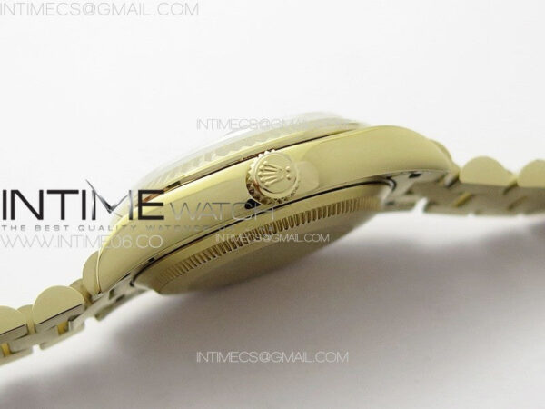 DateJust 31mm 278274 YG GMF Best Edition Green Flowers Crystals Dial on YG President Bracelet A2824 – Bild 12