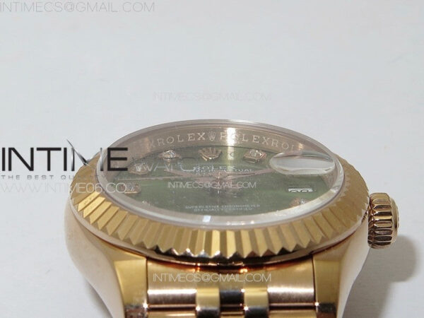 Datejust 28mm 279179 RG APSF Best Edition Blue Dial Roman Markers on SS Jubilee Bracelet NH05 – Bild 10