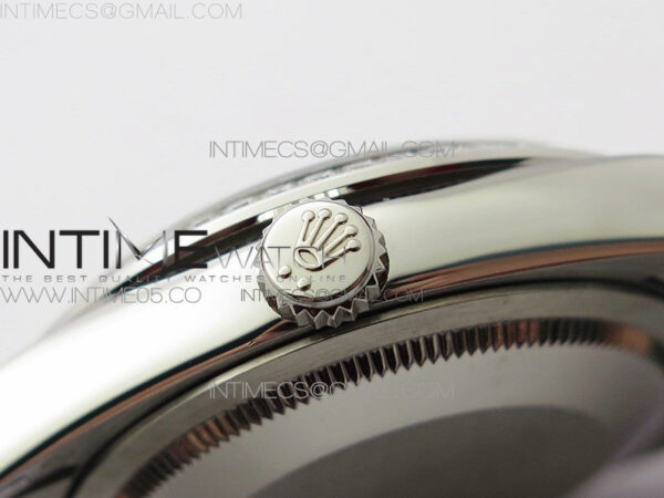 Day-Date 36 128239 SS/Crystal BP Best Edition White MOP Crystal Markers Dial on SS President Bracelet A2836 – Bild 10