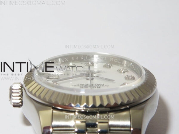 Datejust 28mm 279179 SS APSF Best Edition White MOP Dial Crystals Markers on SS Jubilee Bracelet NH05 – Bild 10