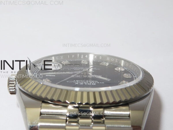 DateJust 41 126334 904L Steel NTF 1:1 Best Edition Black Dial Crystals Makers on Jubilee Bracelet VR3235 – Bild 10
