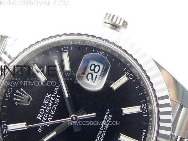 DateJust 41 126334 Clean 1:1 Best Edition 904L Steel Black Stick Dial on Jubilee Bracelet VR3235 – Bild 10