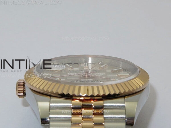 DateJust 41 126334 SS/RG GMF 1:1 Best Edition Silver Fluted Dial on SS/RG Jubilee Bracelet – Bild 10