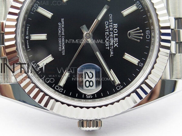 DateJust 41 126334 NTF 1:1 Best Edition 904L Steel Black Stick Dial on Jubilee Bracelet VR3235 – Bild 11