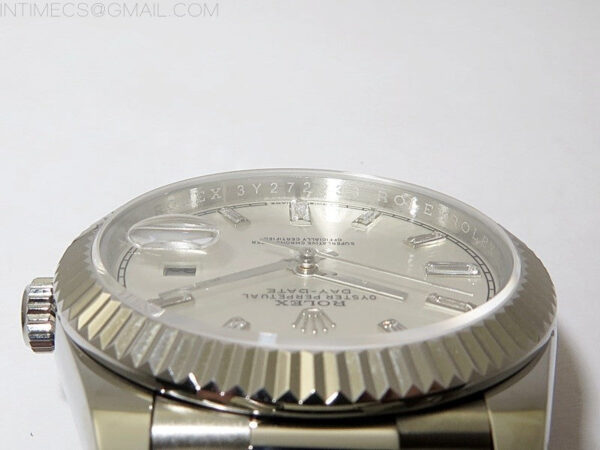 Day Date 40mm 228239 Gain Weight SS/tungsten APSF 1:1 Best Edition Silver Dial T Crystals Markers on SS President Bracelet A2836 – Bild 11