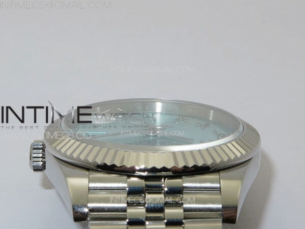 DateJust 41 126334 SS GMF 1:1 Best Edition Ice Blue Dial Arabic Markers on Jubilee Bracelet – Bild 10
