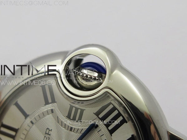 Ballon Bleu 33mm SS V20F 1:1 Best Edition White Textured Dial on SS Bracelet Gen Cal.157 Quartz – Bild 10