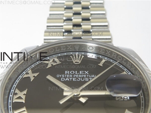 DateJust 36 SS 116234 ARF 1:1 Best Edition 904L Steel Black Dial Roman Markers on Jubilee Bracelet SH3135 V3 – Bild 10