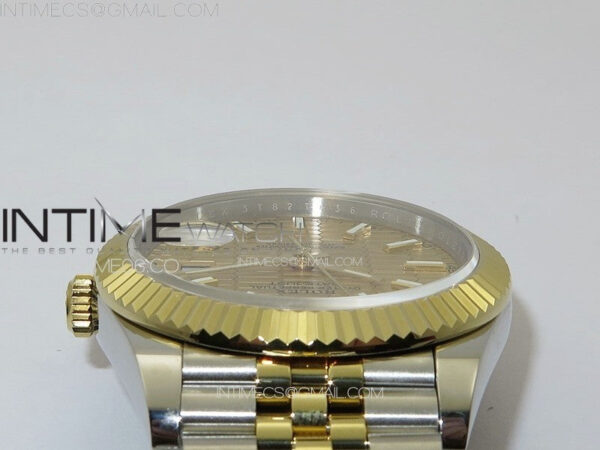 DateJust 41 126334 SS/YG GMF 1:1 Best Edition Gold Fluted Dial on SS/YG Jubilee Bracelet – Bild 10