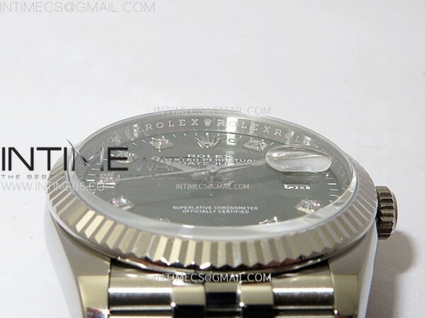 DateJust 36 SS 126234 VSF 1:1 Best Edition 904L Steel Green Leaf Dial Diamonds Markers on Jubilee Bracelet VS3235 – Bild 10