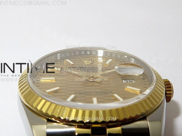 DateJust 36 SS 126233 904L SS/YG VSF 1:1 Best Edition Gold Fluted Dial Sticks Markers on Jubilee Bracelet VS3235 – Bild 11