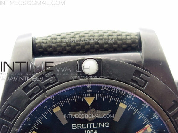 CHRONOMAT 44MM BLACKSTEEL V9F 1:1 SPECIAL EDITION BLACK DIAL ON BLACK RUBBER STRAP – Bild 10