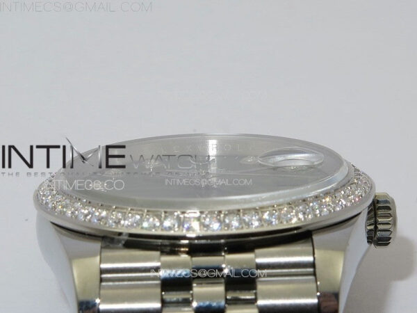 DateJust 36 SS 126233 Diamonds Bezel JDF 1:1 Best Edition New Green Dial on Jubilee SS Bracelet – Bild 10
