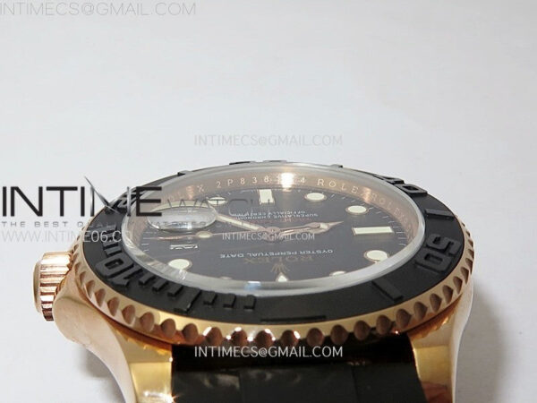 Yacht-Master 126655 RG APSF Best Edition 3D Black Ceramic Bezel on Black Rubber Strap SA3235 – Bild 9