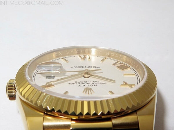 Day Date 40mm 228238 Gain Weight YG/tungsten APSF 1:1 Best Edition White Dial Roman Markers on YG President Bracelet A2836 – Bild 10