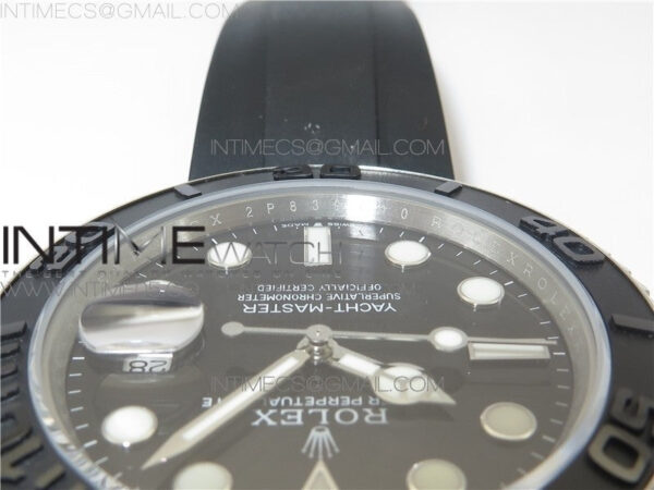 Yacht-Master 226659 42mm BP Maker Best Edition Black Ceramic Bezel on Oysterflex Rubber Strap A2824 – Bild 10