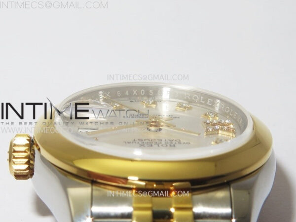 Datejust 28mm 279173 Smooth Bezel SS/YG APSF Best Edition White MOP Dial Star Crystals Markers on Jubilee Bracelet NH05 – Bild 10