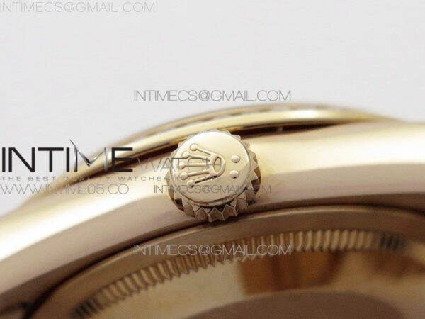 Day-Date 36 128235 RG/Crystal BP Best Edition RG Crystal Marker Dial on RG President Bracelet A2836 – Bild 11