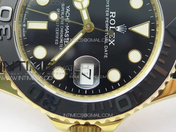 Yacht-Master 126658 YG VSF 1:1 Best Edition Black Ceramic Bezel on Oysterflex Strap VS3235 – Bild 10