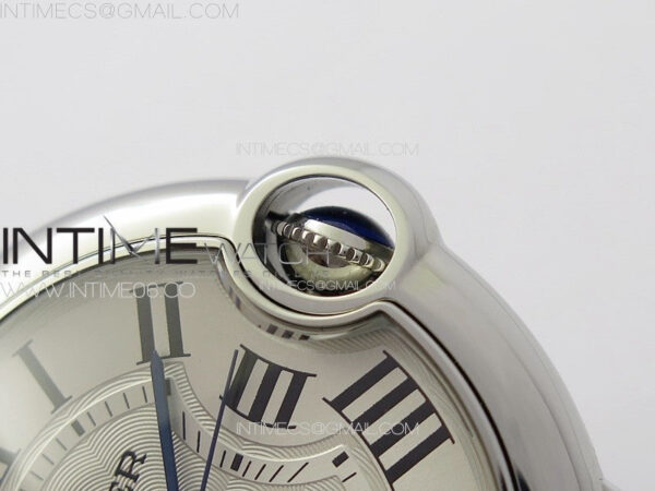 Ballon Bleu 36mm SS K3F 1:1 Best Edition White Textured Dial on Black Leather Strap A076 – Bild 10